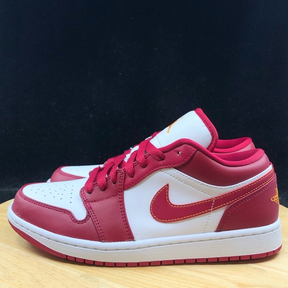 Brand New Nike Air Jordan Low Cardinal Red Light Curry White 553558-607 - Picture 4 of 8